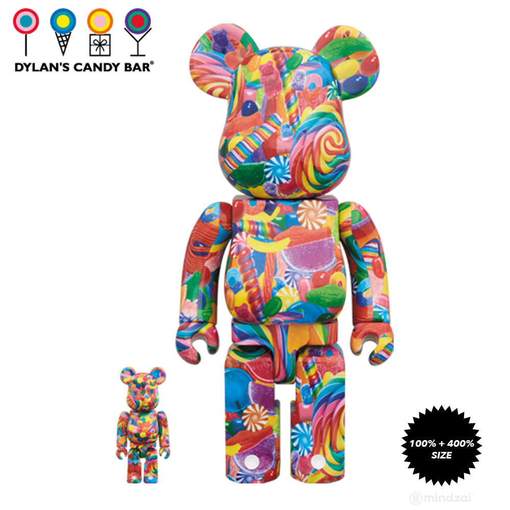 Dylan&#39;s Candy Bar 100 and 400% Bearbrick Set by Medicom Toy