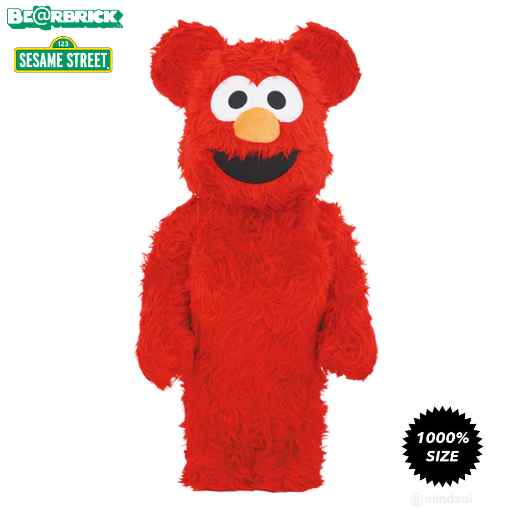 Elmo Furry Costume 1000% Bearbrick by Medicom Toy x Sesame Street