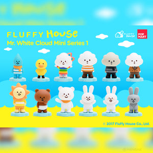 Mr. White Cloud Mini Series 1 by Fluffy House x POP MART