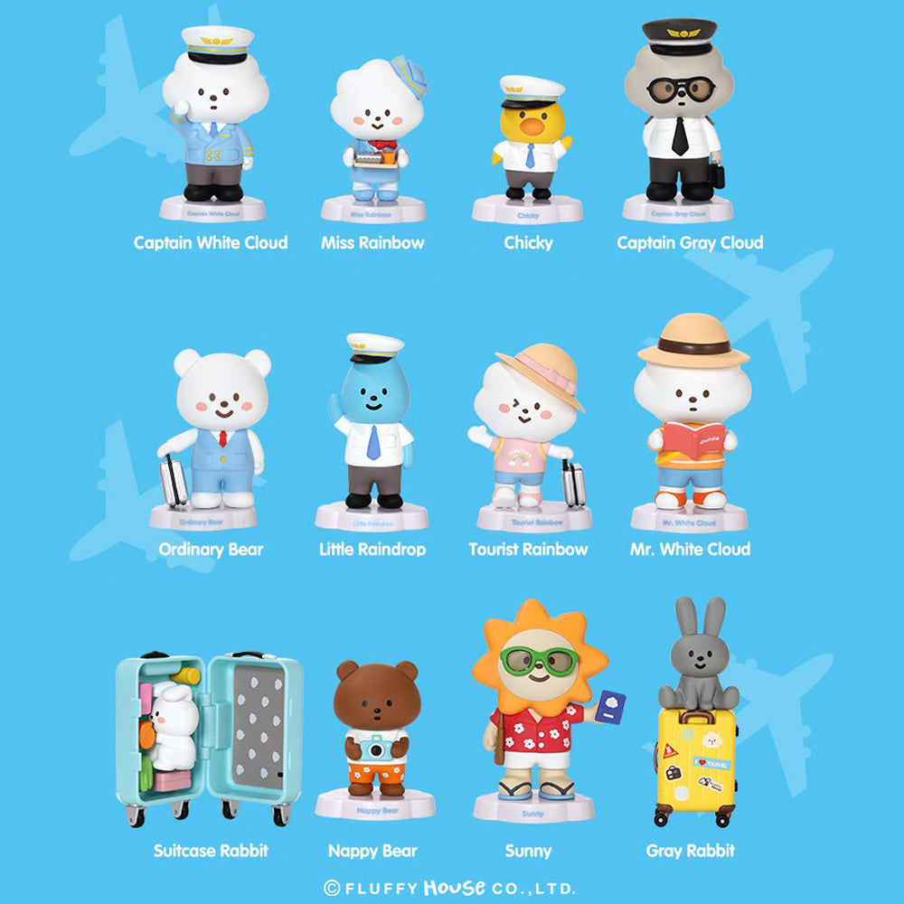 Mr. White Cloud Mini Series 5 Fluffy Airlines Edition by Fluffy House x POP MART