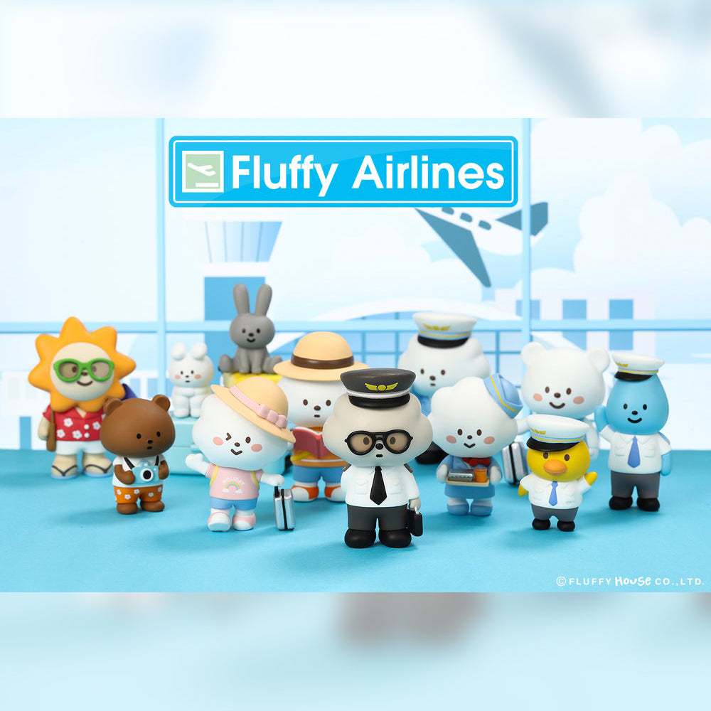 Mr. White Cloud Mini Series 5 Fluffy Airlines Edition by Fluffy House x POP MART