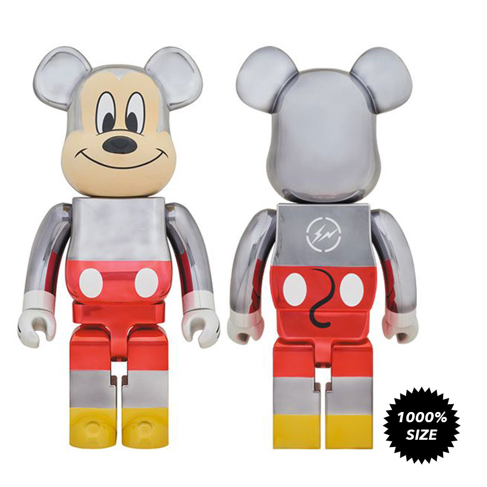Fragment Design Mickey Mouse 1000% Bearbrick by Medicom Toy x Disney