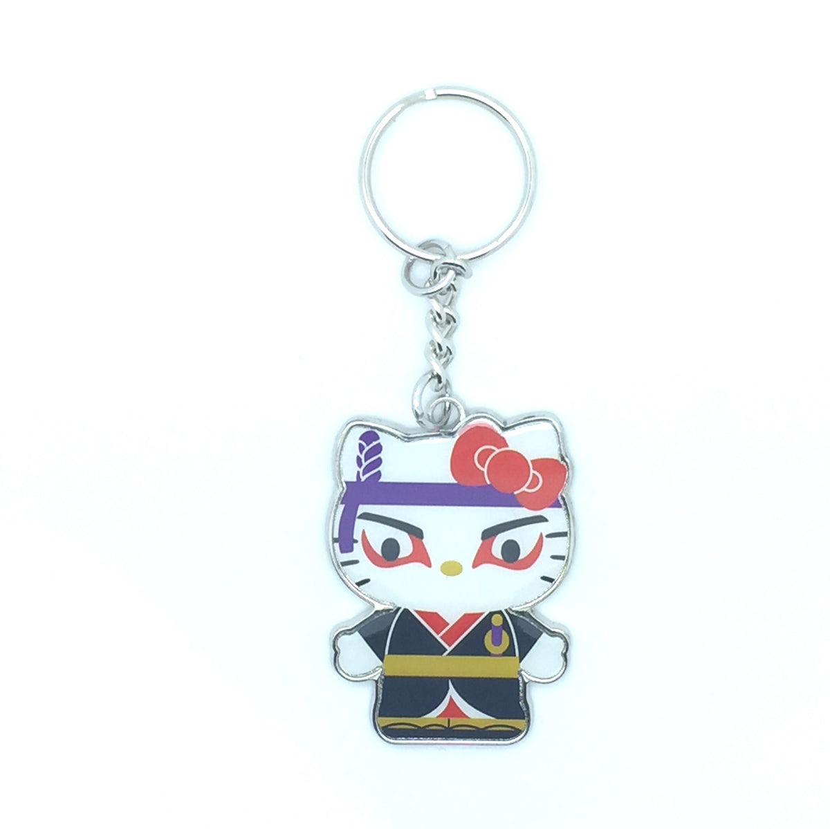 Hello Kitty Samurai Enamel Keychain - Mindzai 