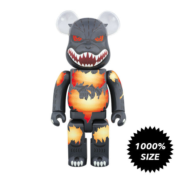Godzilla Fire Burning Version 1000% Bearbrick - Mindzai 