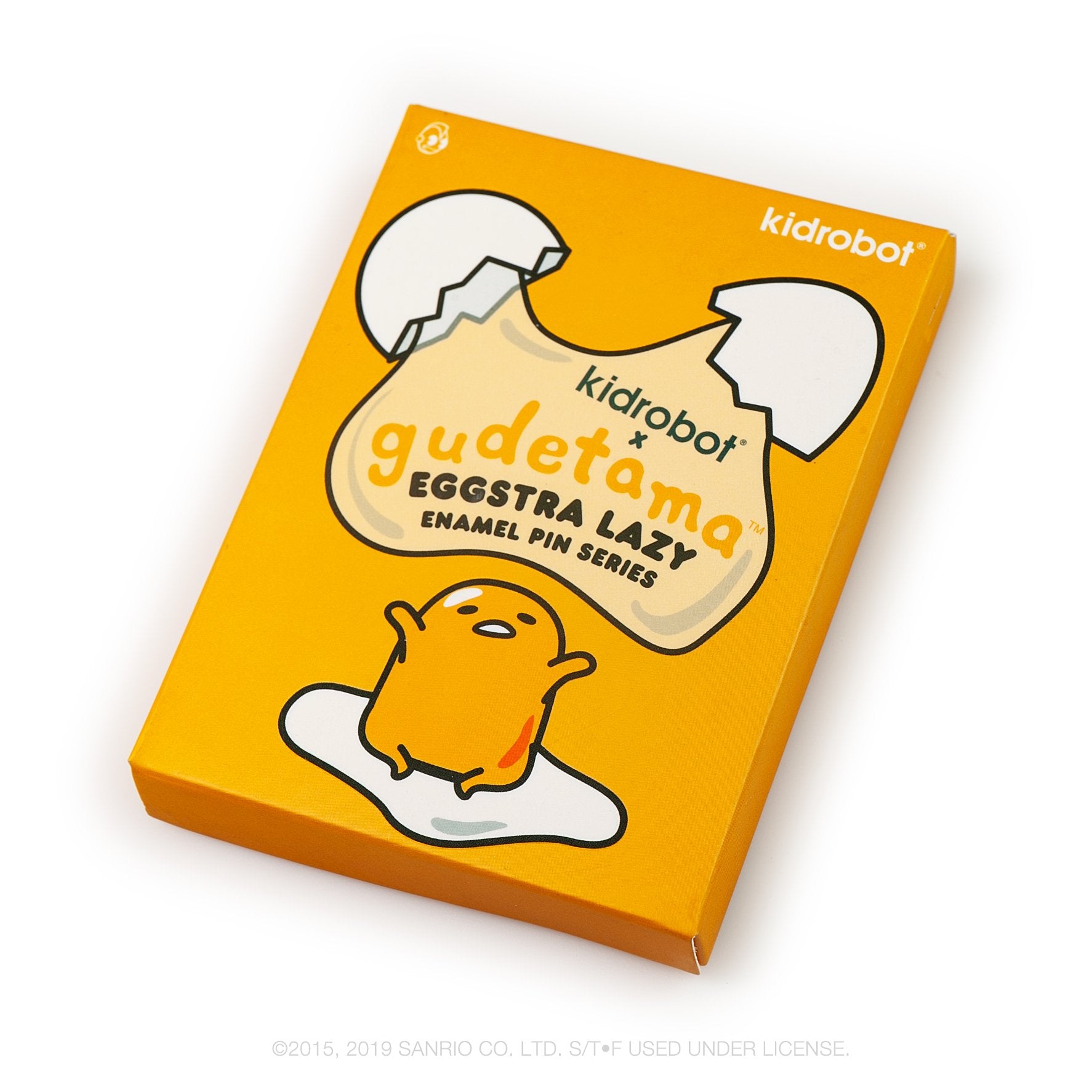 Gudetama Eggstra Lazy Enamel Pins Blind Box by Kidrobot x