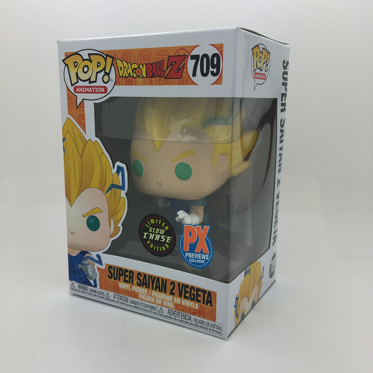 DBZ Super Saiyan 2 Vegeta PX Exclusive POP! CHASE GLOW EDITION Vinyl Toy Figure by Funko