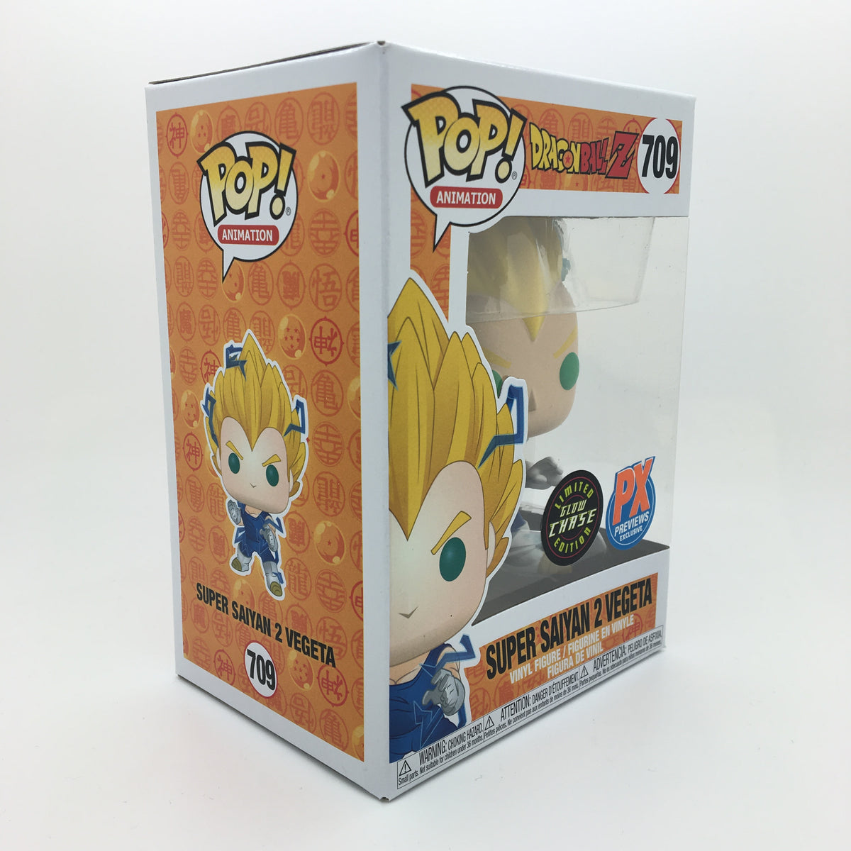DBZ Super Saiyan 2 Vegeta PX Exclusive POP! CHASE GLOW EDITION Vinyl Toy Figure by Funko