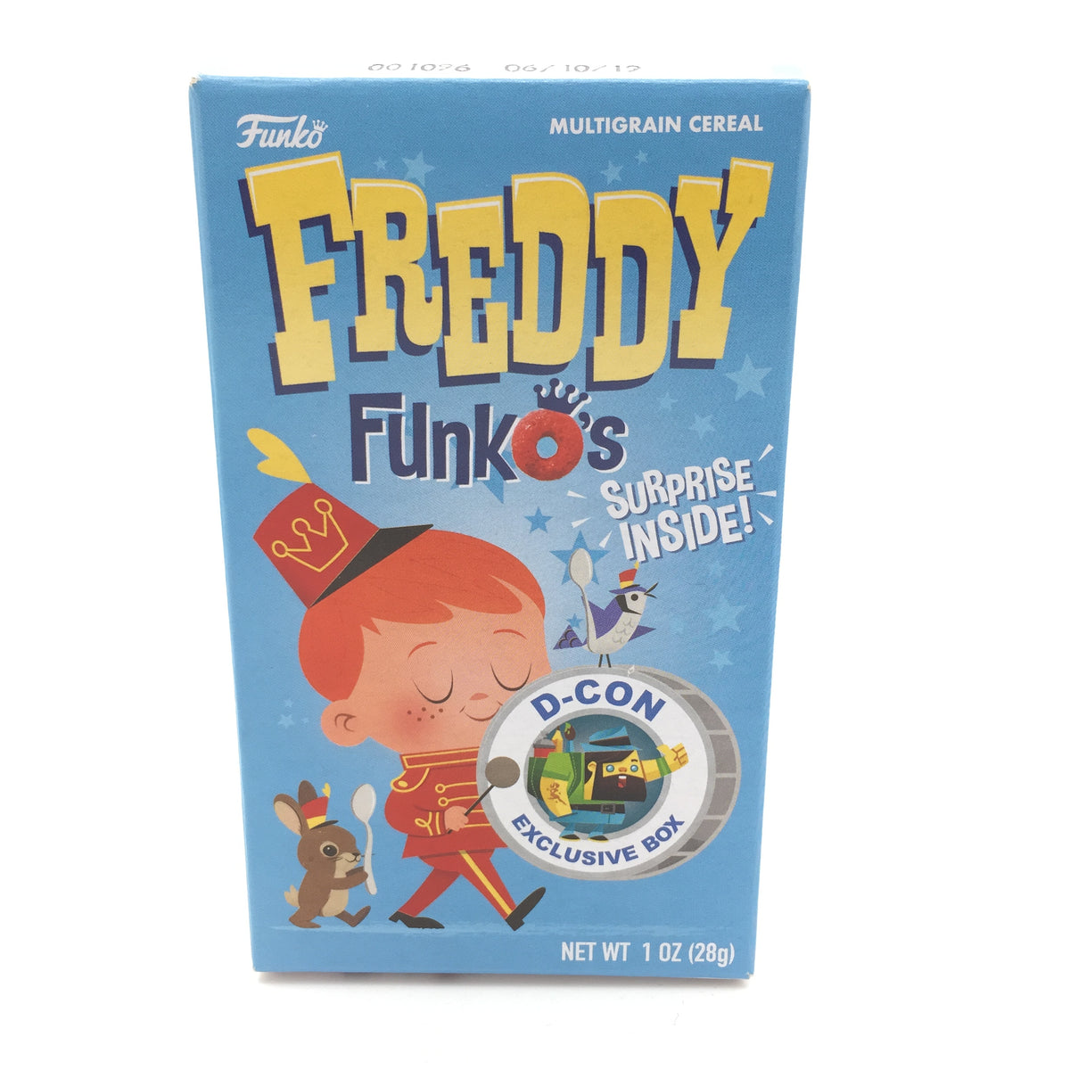 Freddy FunkO&#39;s D-CON Exclusive Small Cereal Box with Surprise Sticker