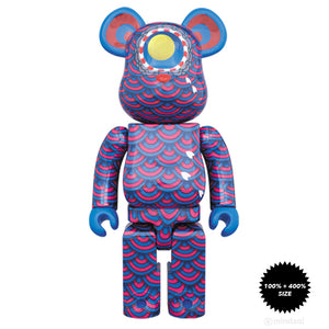 Kujaku Peacock 100% and 400% Bearbrick Set by Yasuto Sasada x Medicom Toy
