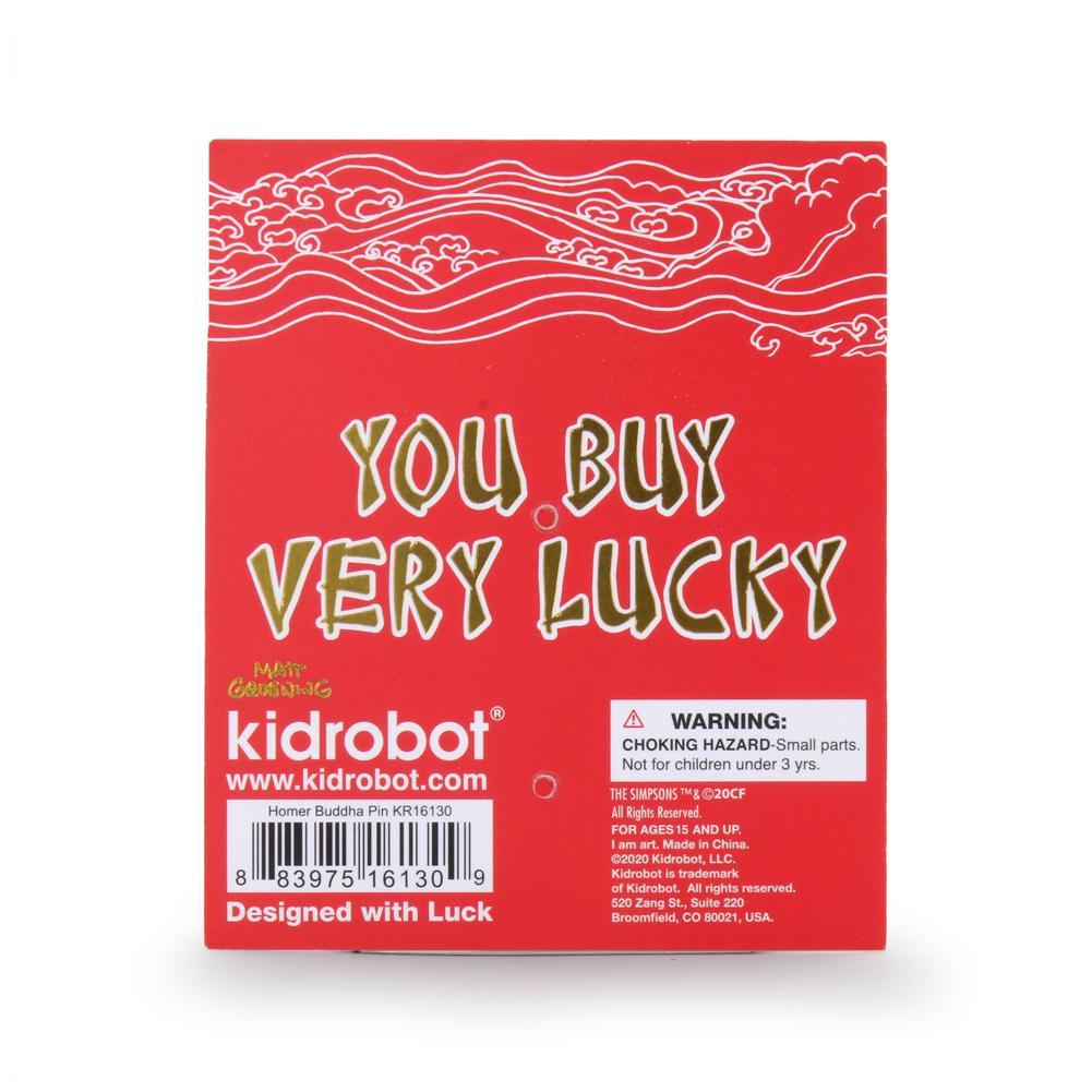 Homer Buddha Enamel Pin by Kidrobot