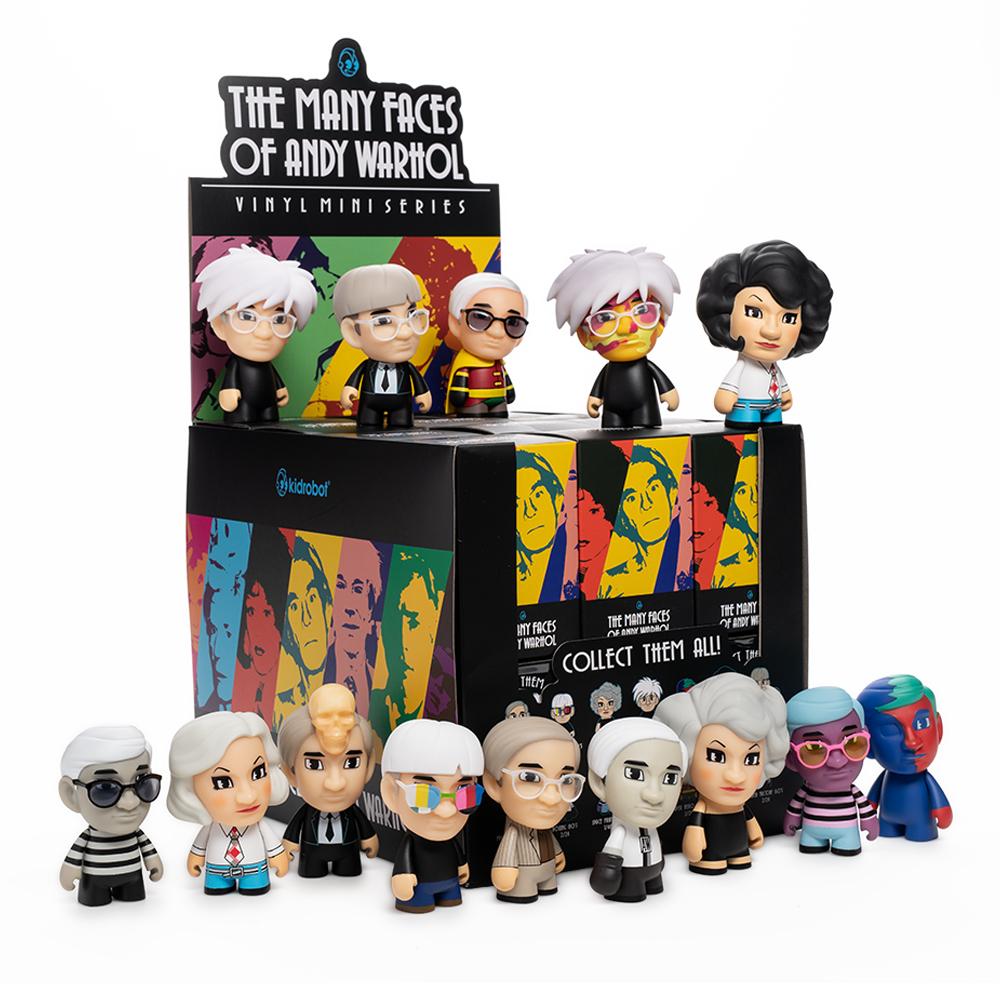 Many Faces Of Andy Warhol Vinyl Mini Series by Kidrobot