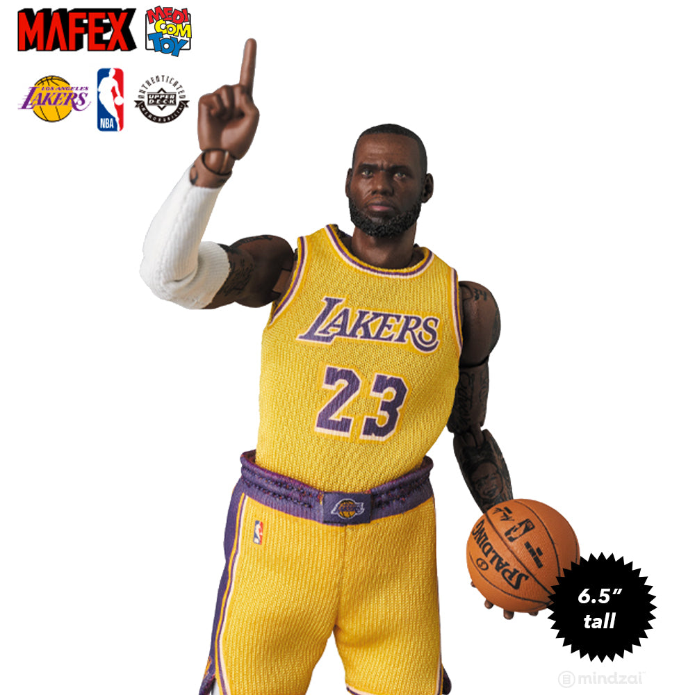 Lebron James Los Angeles Lakers Mafex 6.5-Inch Toy Figure by Medicom Toy