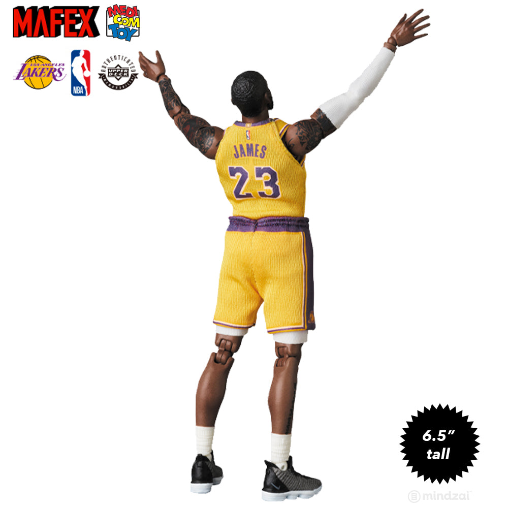 Lebron James Los Angeles Lakers Mafex 6.5-Inch Toy Figure by Medicom Toy