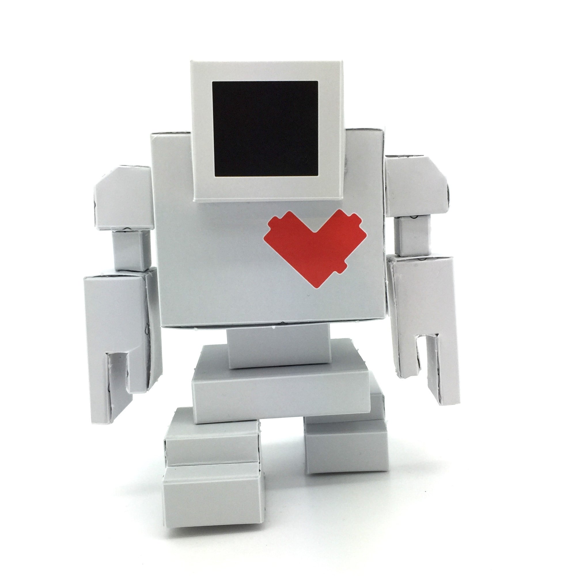 Lovebot Paper Craft Toy by Matthew Del Degan - Mindzai  - 1