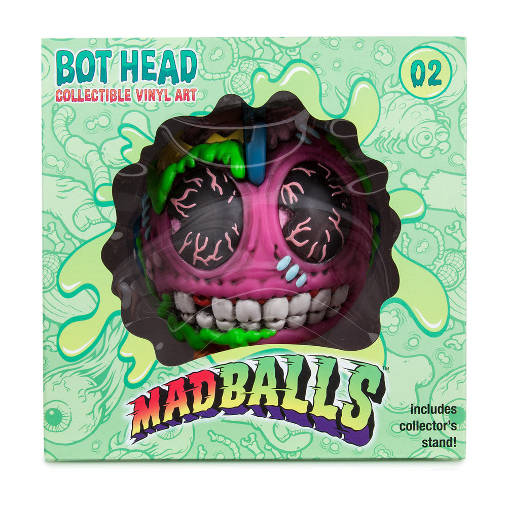Mad Balls x Kidrobot Bot Head Medium Figure - Mindzai  - 7