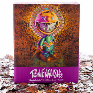 Mandala Grin Jigsaw Puzzle by Ron English - Mindzai  - 1