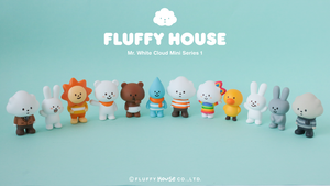 Mr. White Cloud Mini Series 1 by Fluffy House x POP MART