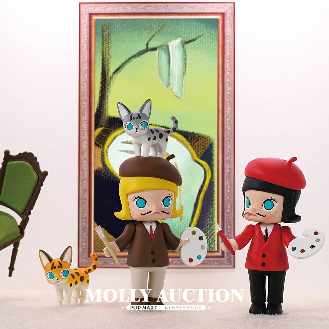 KENNYSWORK ☆ ビンテージMOLLY 2つおまとめ POP MART x KENNYSWORK Mega Collection 100% Space Molly 1