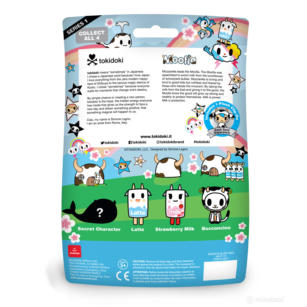 Moofia Plush Clip-on Collectible Series 1 Blind Bag by Tokidoki