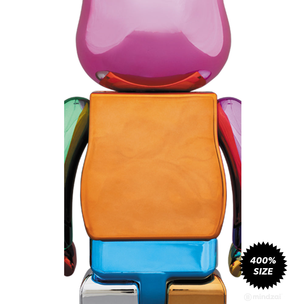 Bape Multicolor Foil XXV 25th Anniversary 400% Bearbrick by Bape x Medicom Toy