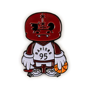 Toronto Raptors Mascot Enamel Pin by NBA x Kidrobot