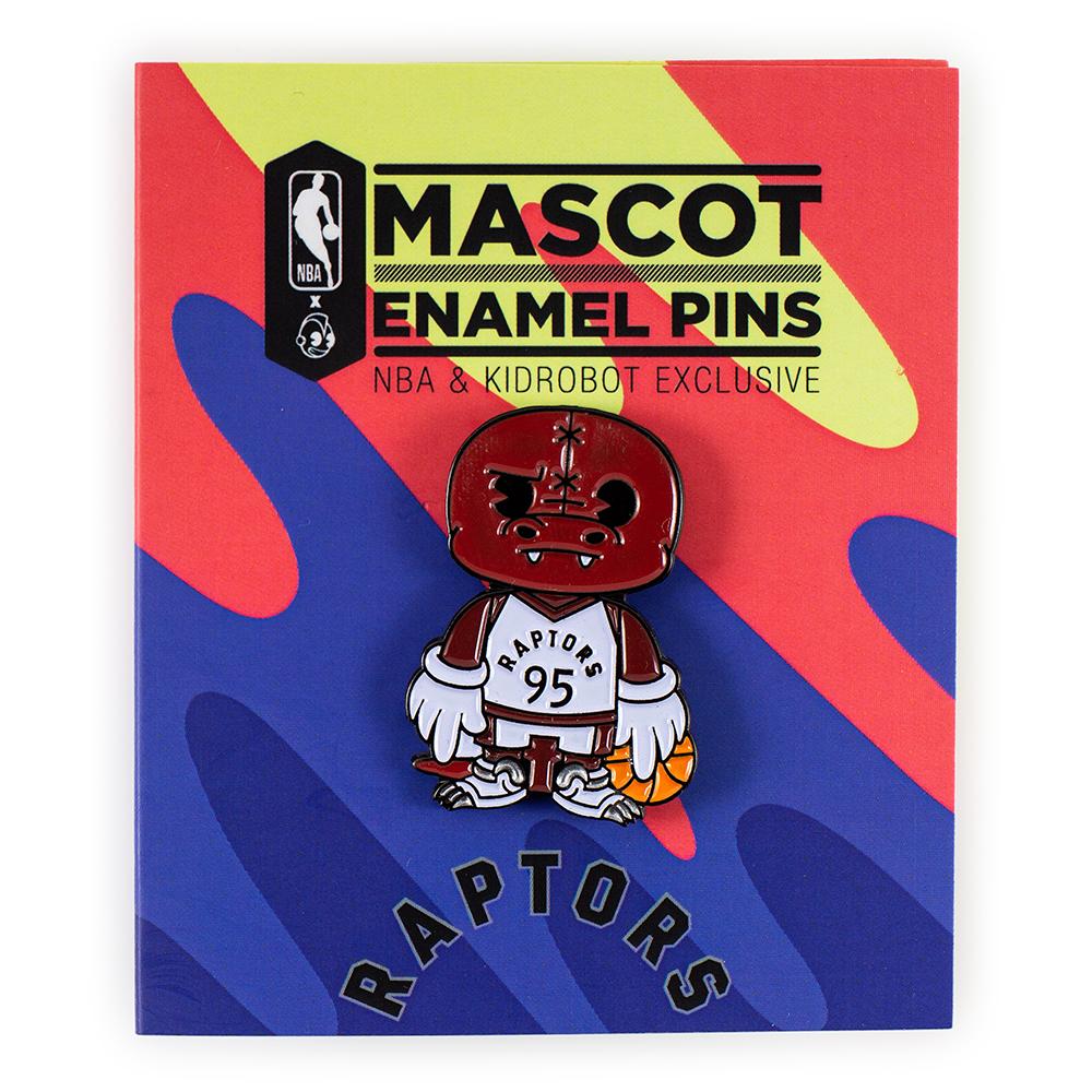 Toronto Raptors Mascot Enamel Pin by NBA x Kidrobot