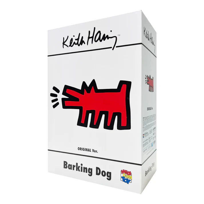 MEDICOM TOY - KEITH HARING キースヘリング Barking Dog STATUE Barking Red Dog Statue by Keith Haring x Medicom Toy
