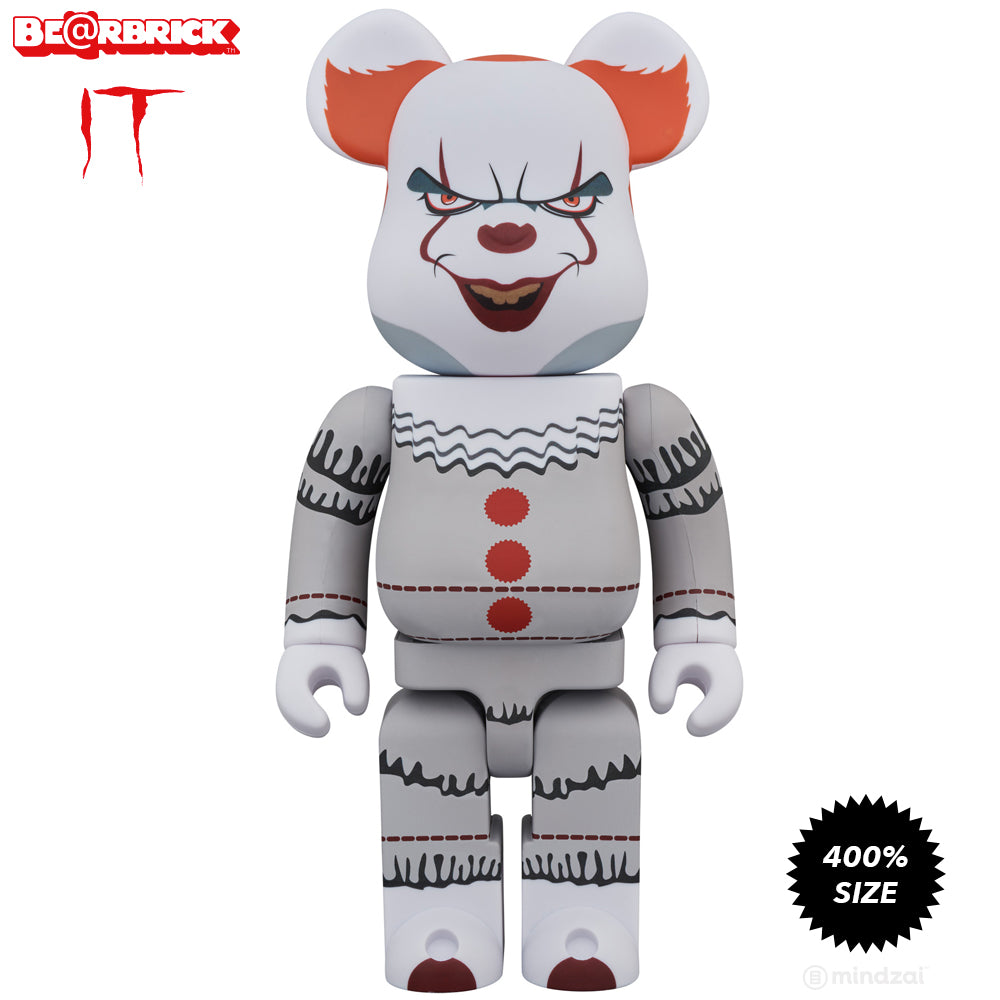 BE@RBRICK PENNYWISE  ペニーワイズ 400% Pennywise IT Movie 400% Bearbrick Toy by Medicom Toy