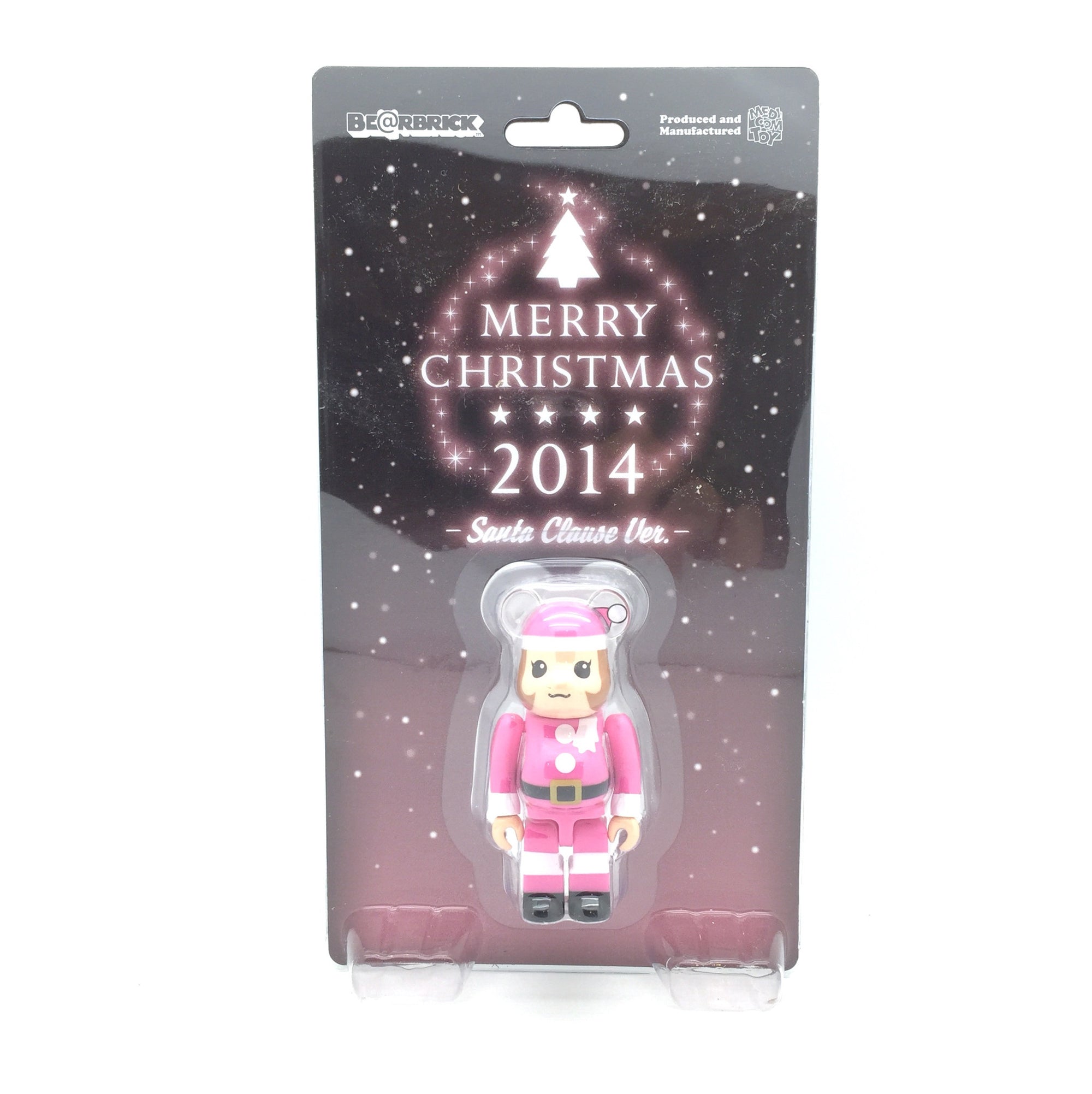 Merry Christmas 2014 Santa Claus Pink 100% Bearbrick - Mindzai  - 3