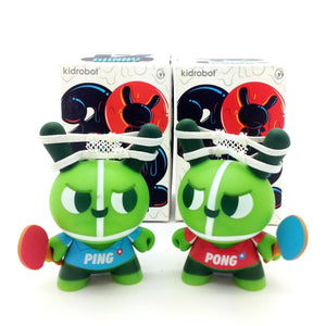 Dunny 2012 Series - Ping and Pong (Set of 2) - Mindzai  - 3