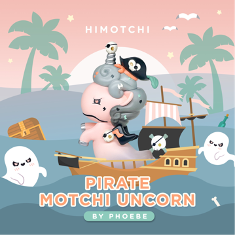 Pirate Motchi Unicorn by Himotchi Toys