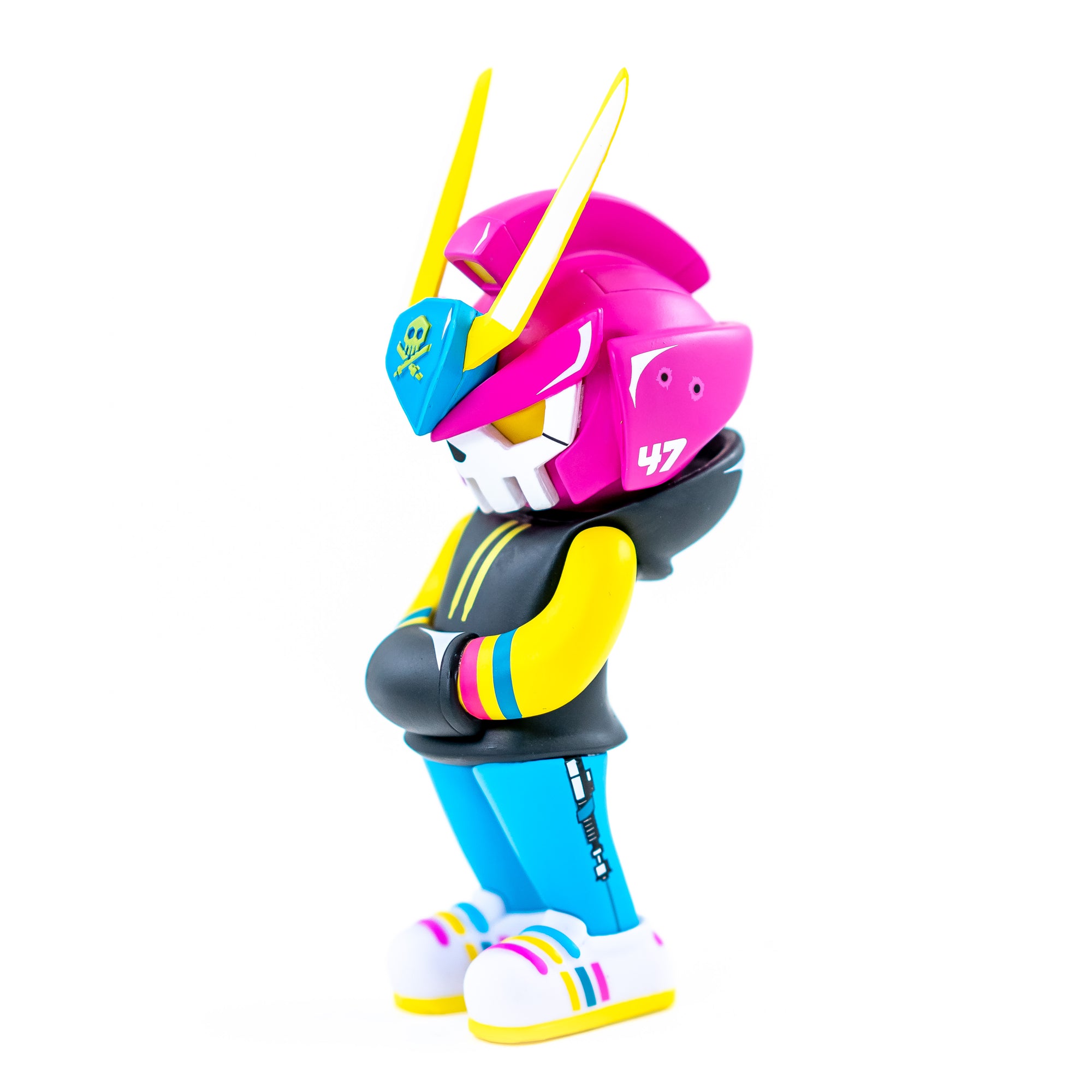 Pirateq-47 Neo-Tokyo Pink TEQ 63 Toy Figure by Quiccs x SergAndDestroy