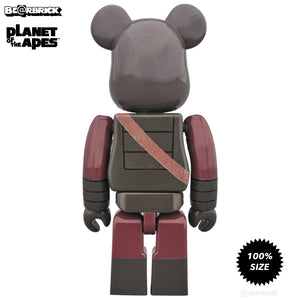 Planet Of The Apes General Ursus & Soldier 100% Bearbrick 2-Pack