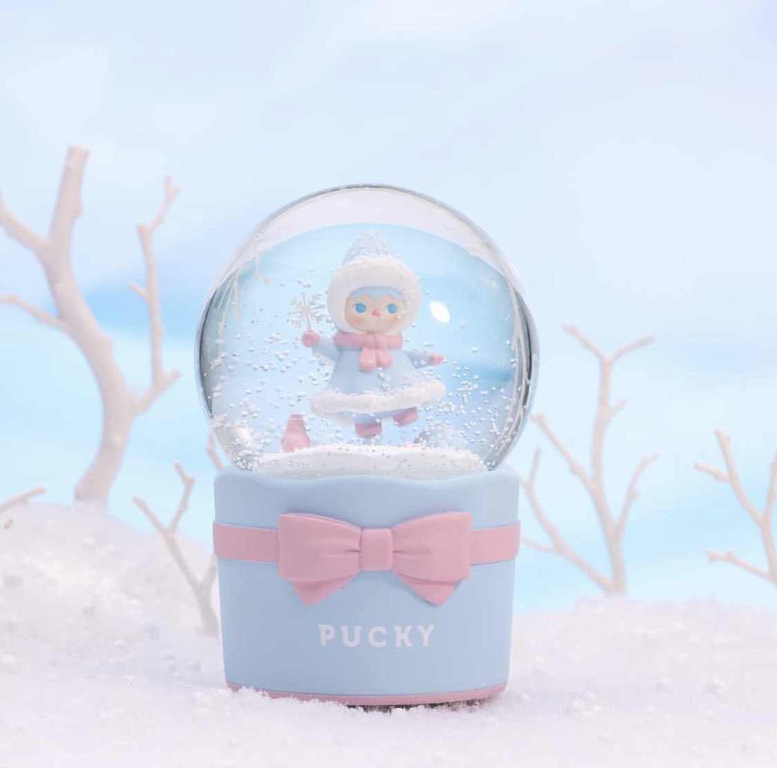 Pucky Snow Fairy Musical Crystal Ball by POP MART x PUCKY