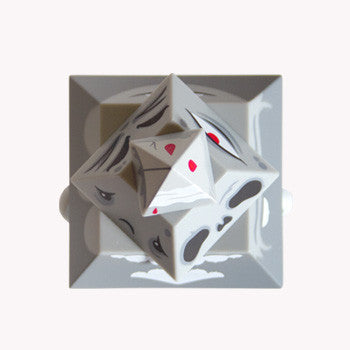 Pyramidun Dunny Grey 3-Inch by Andrew Bell - Mindzai  - 3