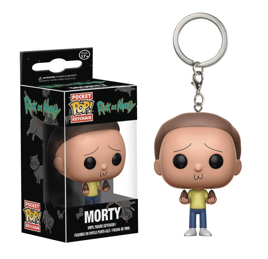 Morty Rick and Morty Pocket Pop Keychain