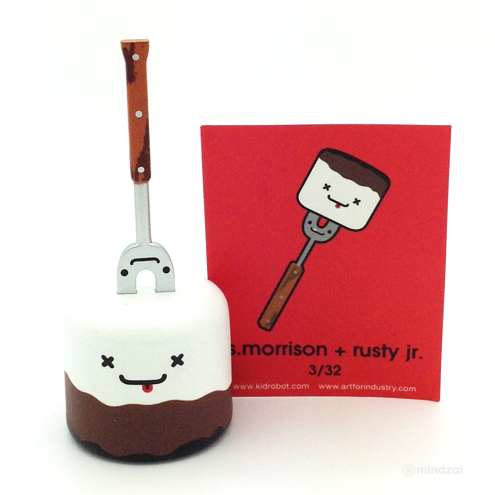 BFF Series by Travis Cain x Kidrobot - S Morrison + Rusty Jr. Marshmallow and Fork