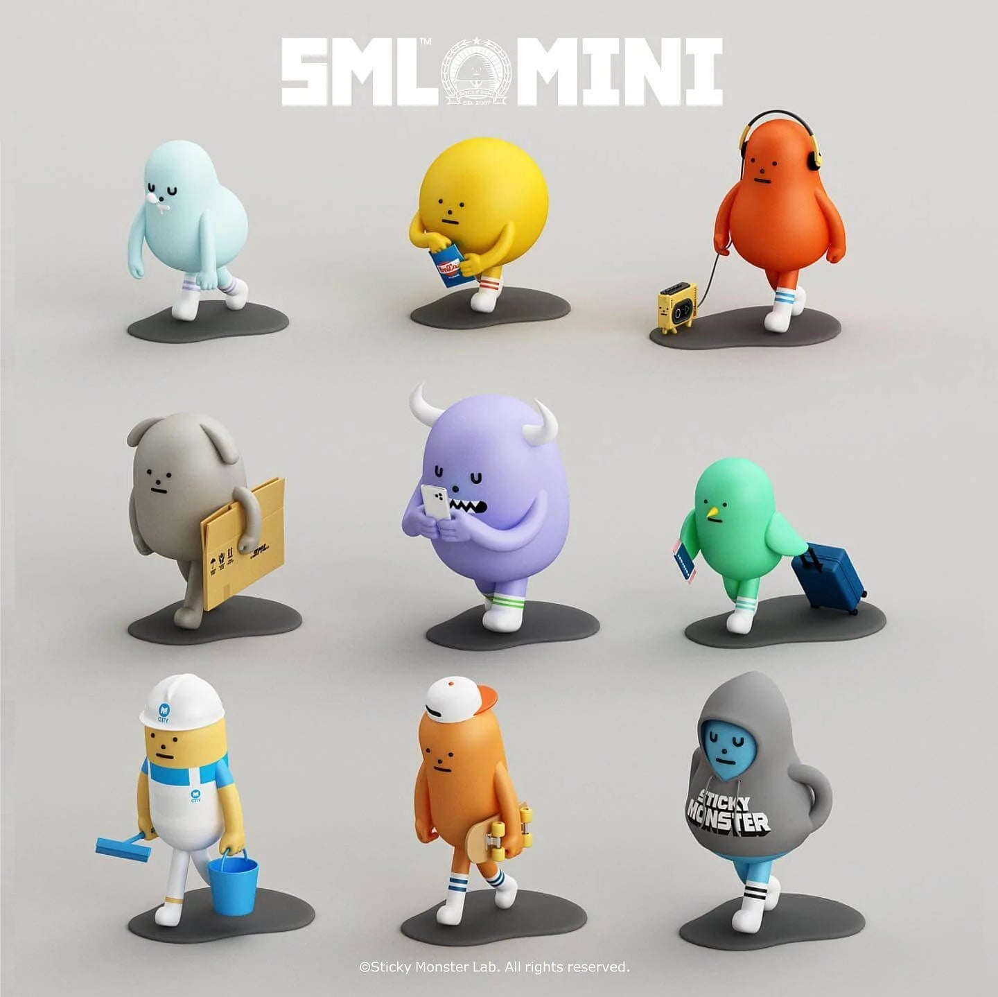 SML Mini-Figure Blind Box Vol 1 Walking Series By Sticky Monster Lab