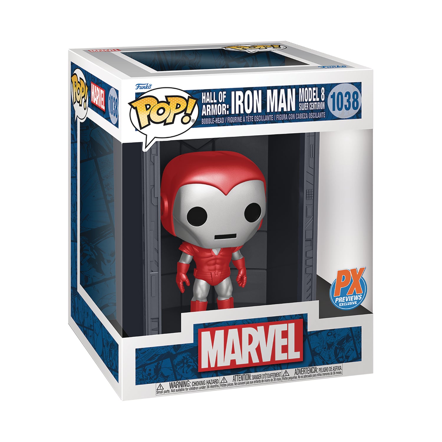 Hall of Armor: Iron Man (Model 8) Silver Centurion POP! Vinyl Figure by Funko