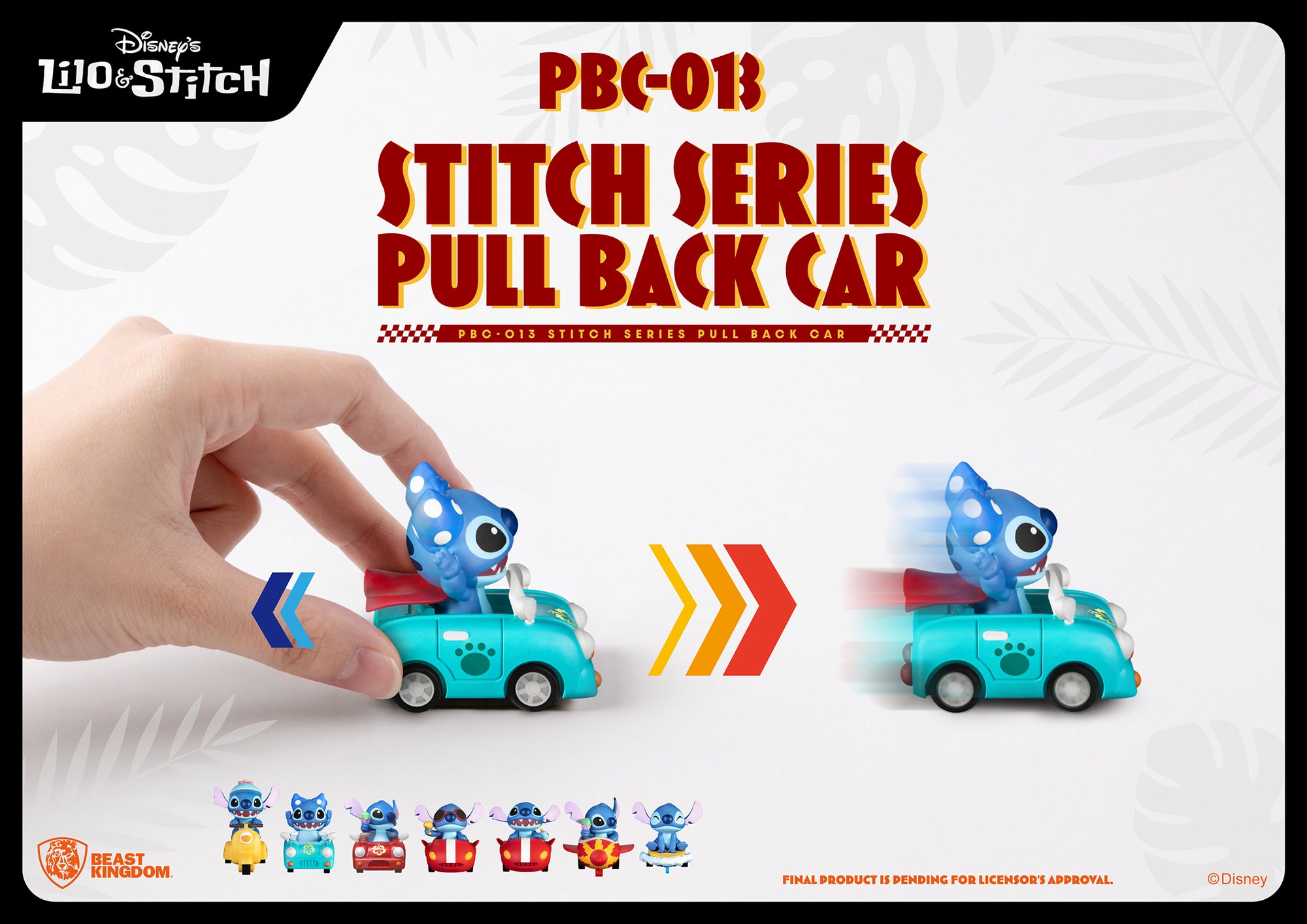 Lilo & Stitch: Stitch Pull Back Car Blind Box Series by Beast Kingdom