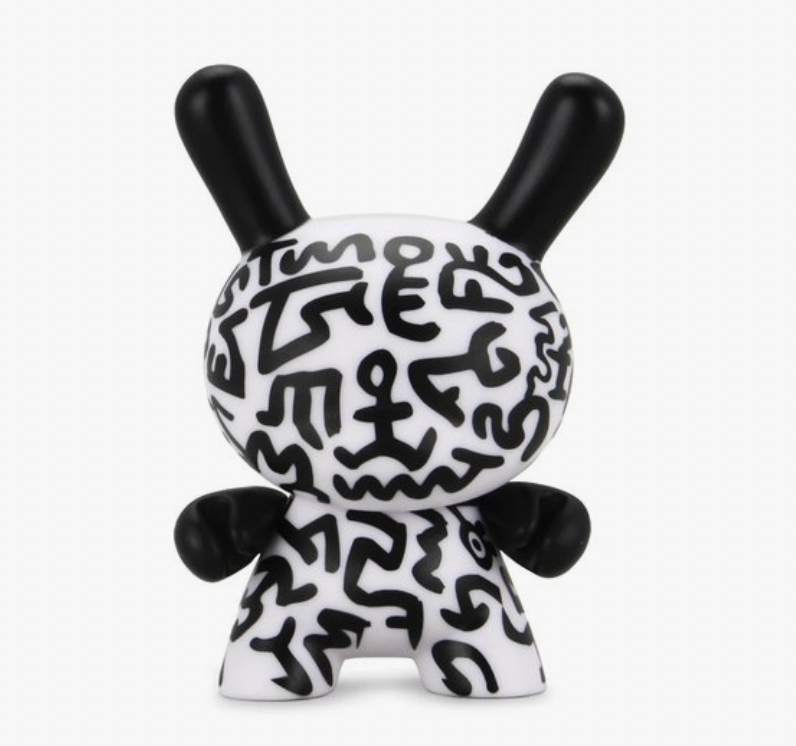 Black and White Dunny - Keith Haring Dunny by Kidrobot