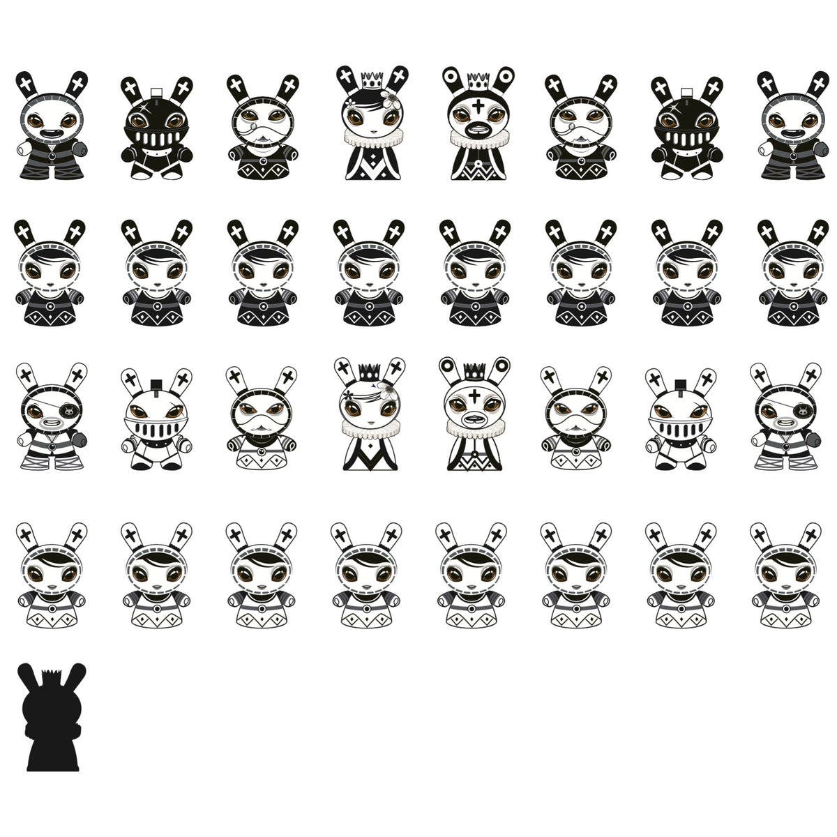 Shah Mat Dunny Chess Mini Series by Otto Bjornik x Kidrobot - Mindzai  - 2