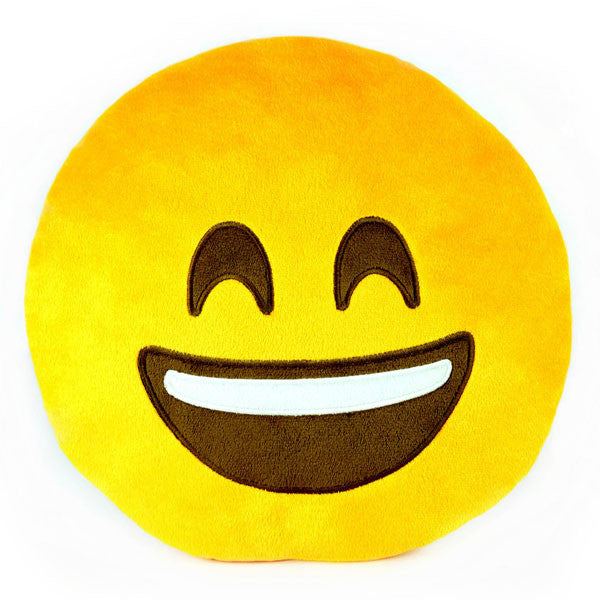 Smile Emoji Plush Pillow by Throwboy - Mindzai  - 1