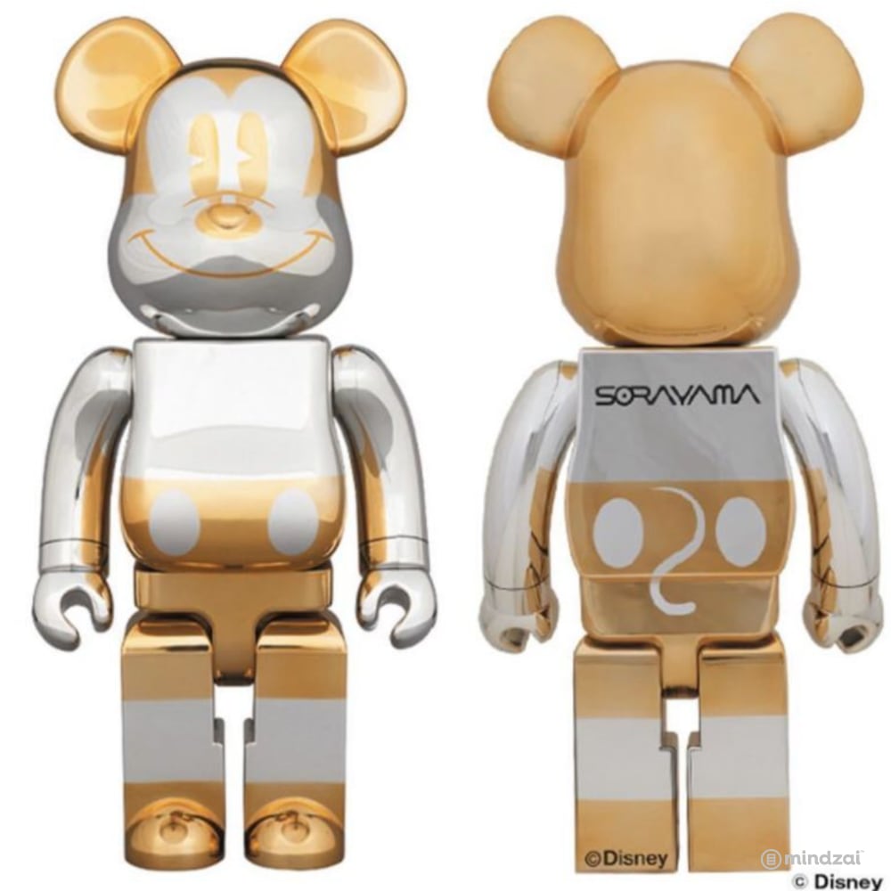 Sorayama Future Mickey Mouse 1000% Bearbrick by Medicom Toy x Disney