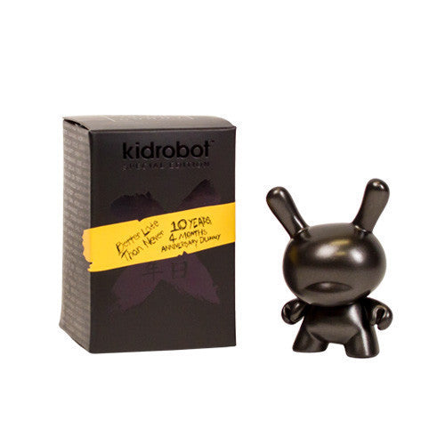 10th Anniversary 3" Dunny - Black - Mindzai  - 1