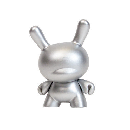 10th Anniversary 3" Dunny - Silver - Mindzai  - 1