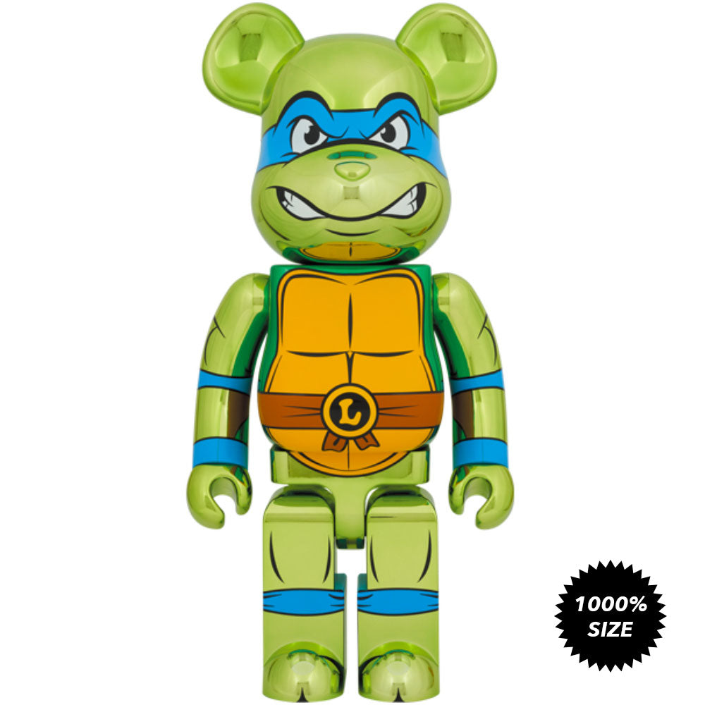TMNT: Leonardo (Chrome Ver.) 1000% Bearbrick by Medicom Toy
