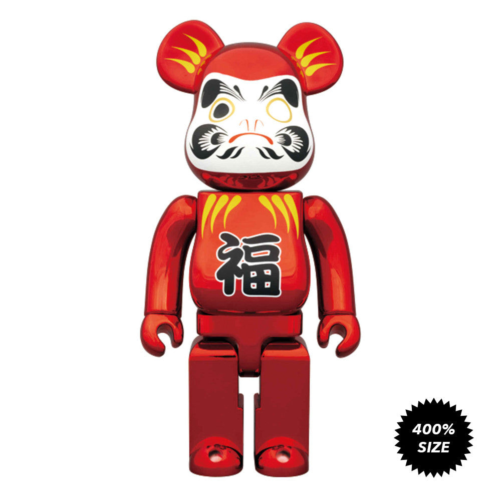 Tokyo Skytree Metallic Red Daruma 400% Bearbrick  *Tokyo Treasures* - Mindzai 