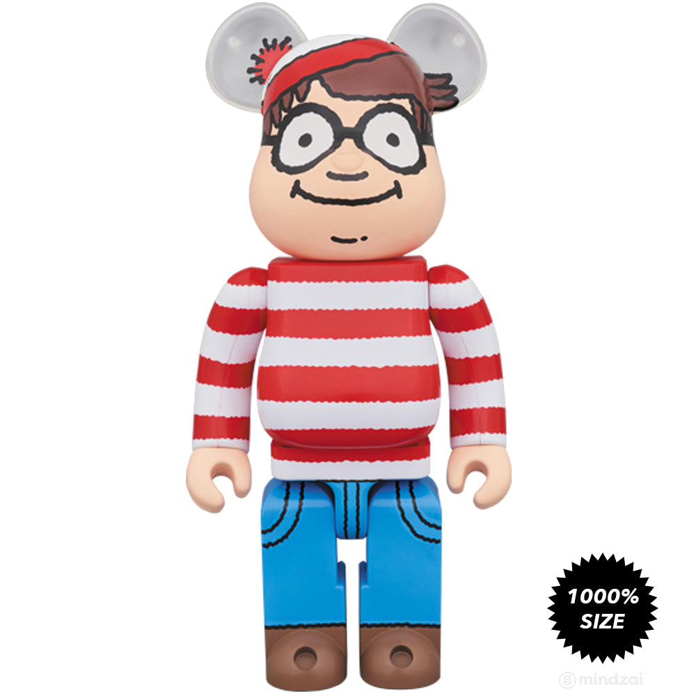 Where's Waldo Wally 1000% Bearbrick by Medicom Toy