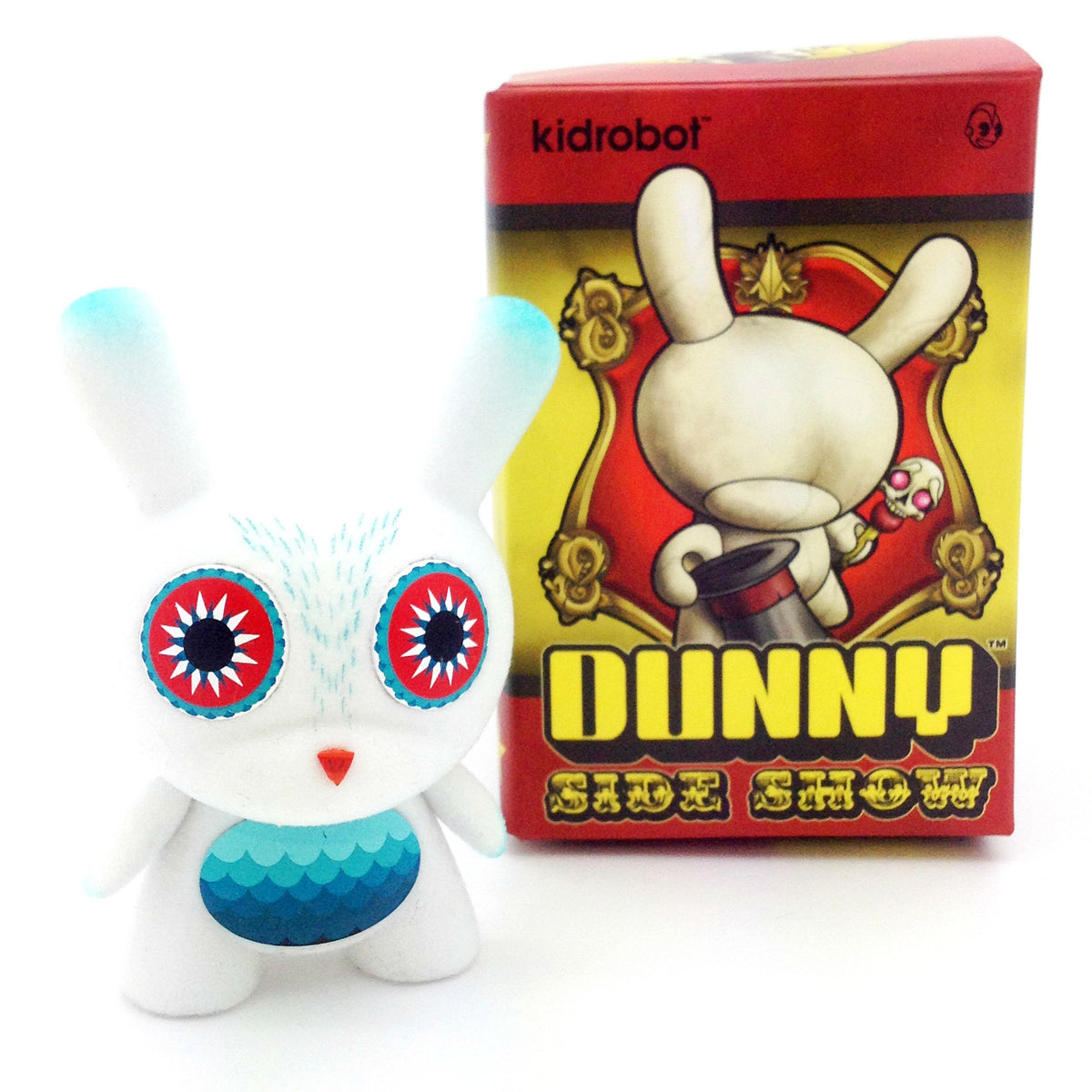 Side Show Dunny Series - Flocked White Owl (Nathan Jurevicius) - Mindzai  - 3